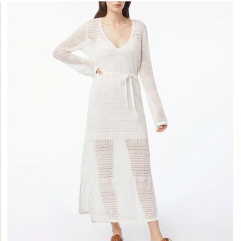 NWOT Frame denim white dress crochet dress - Picture 1 of 2